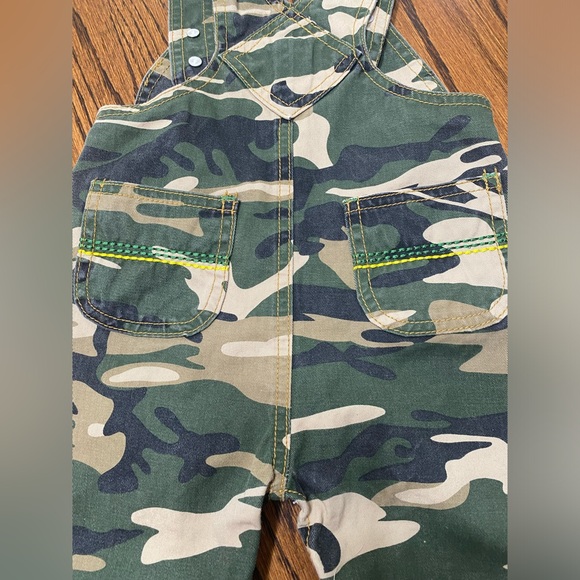 John Deere Camo Overalls 3-6 Months Toddler Baby Country Cotton Snap One Piece - Picture 4 of 7